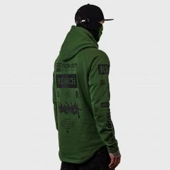Ride Rich Premium Collection RR GP Scoop Pullover Hoodie {Military Green}