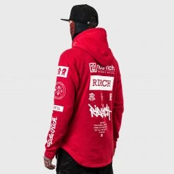 Ride Rich RR GP Scoop Pullover Hoodie {Red}