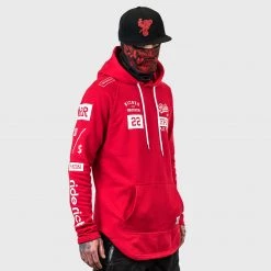Ride Rich RR GP Scoop Pullover Hoodie {Red}