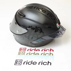 Ride Rich Helmet Topper Vinyl Decal Vinyl Decals & Stickers