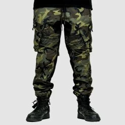 Ride Rich New Arrivals Unit 16™ Armoured Softshell Cargo Joggers {Woodland Camo}