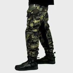 Ride Rich New Arrivals Unit 16™ Armoured Softshell Cargo Joggers {Woodland Camo}