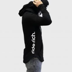 Ride Rich Emblem Scoop Pullover Hoodie Premium Collection