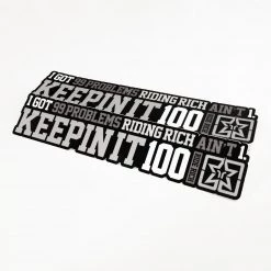 Ride Rich Keepin It 100 Vinyl Sticker Vinyl Decals & Stickers