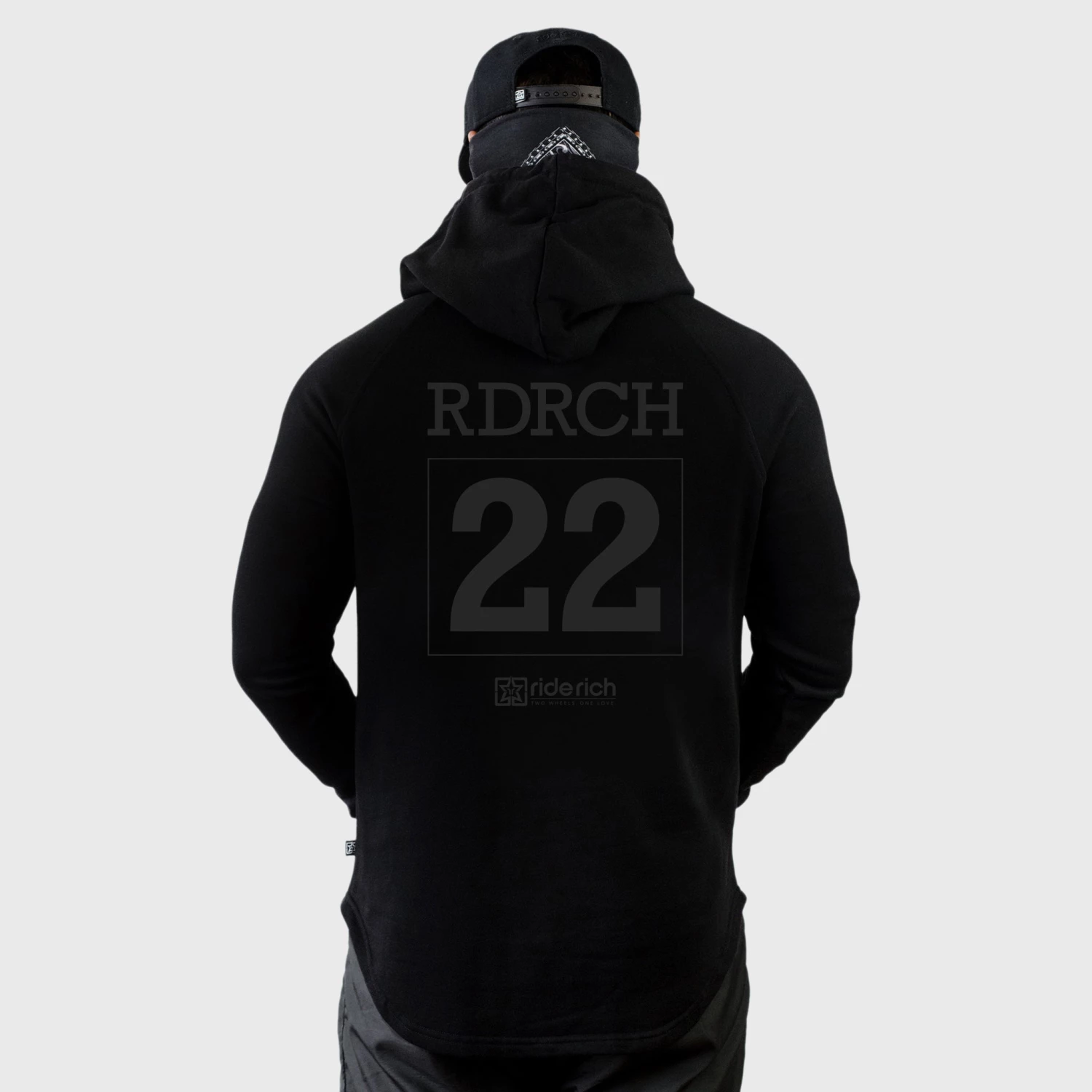 Ride Rich Mad Official Scoop Pullover Hoodie {Black On Black} Premium Collection 4 Ride Rich Mad Official Scoop Pullover Hoodie {Black On Black} Premium Collection
