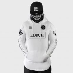 Ride Rich Mad Official Scoop Pullover Hoodie {White}