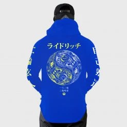 Ride Rich New Arrivals Master Of Self Scoop Pullover Hoodie {Blue}