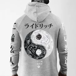 Ride Rich Premium Collection Master Of Self Scoop Pullover Hoodie {Heather Grey}