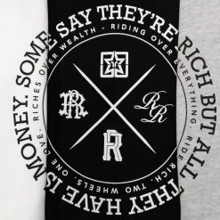 Ride Rich The Motto Pullover Hoodie {Heather Grey}