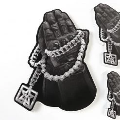 Ride Rich On Two We Trust Vinyl Sticker {Large}