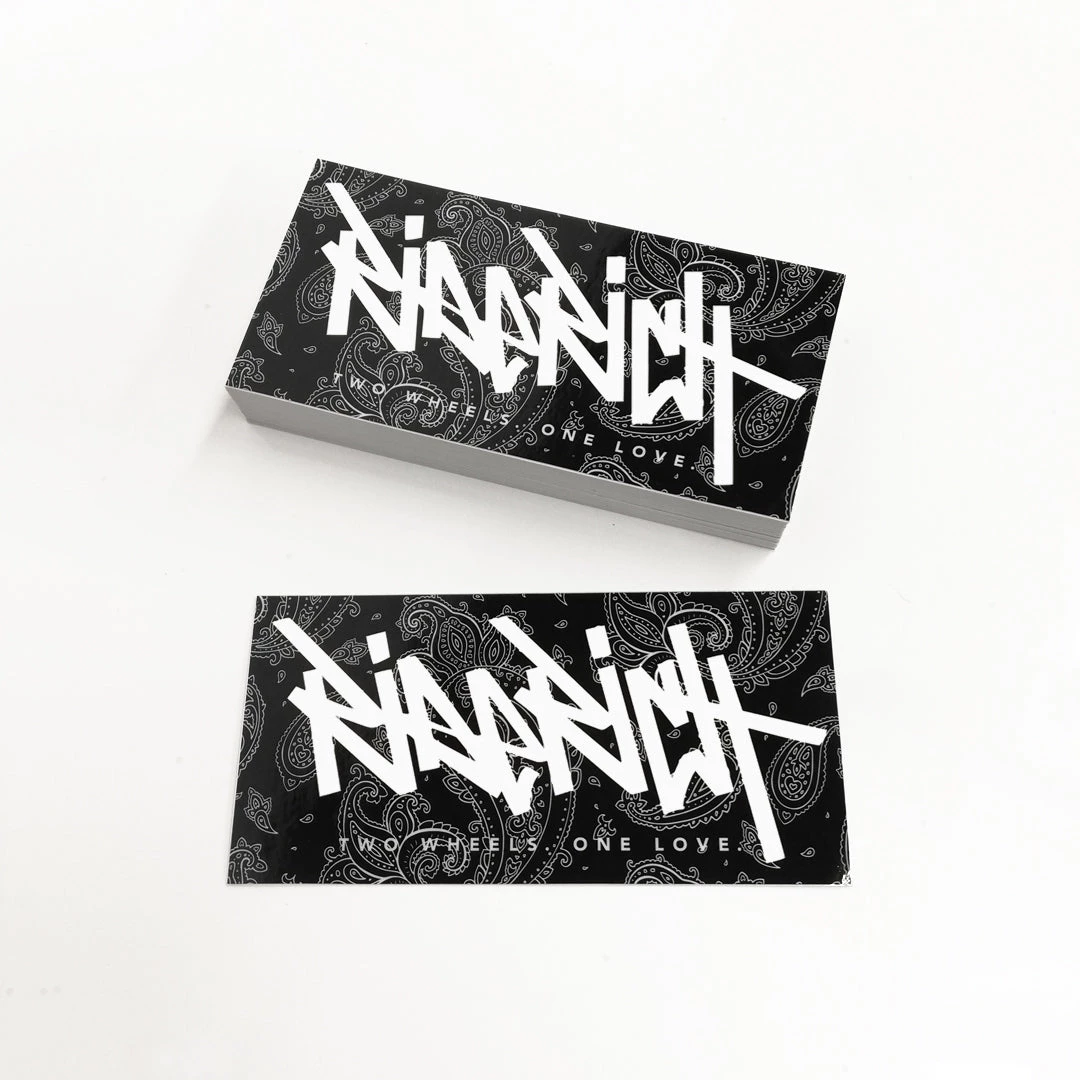 Ride Rich Tag 2W1L Vinyl Sticker {Paisley} 4 Ride Rich Tag 2W1L Vinyl Sticker {Paisley}