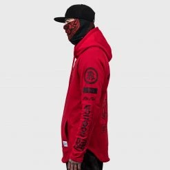 Ride Rich Premium Collection Branded V2 Scoop Pullover Hoodie {Red}