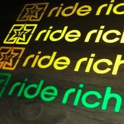 Vinyl Decals & Stickers Ride Rich Reflective Vinyl Decal