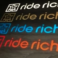 Vinyl Decals & Stickers Ride Rich Reflective Vinyl Decal