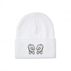 Ride Rich Accessories Rep Life On Two Knit Beanie {White}