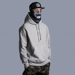 Ride Rich Rep Life On Two Embroidered Pullover Hoodie {Heather Grey} New Arrivals