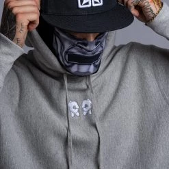 Ride Rich Rep Life On Two Embroidered Pullover Hoodie {Heather Grey} New Arrivals