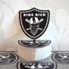 Ride Rich Crest Vinyl Sticker {Small} Vinyl Decals & Stickers