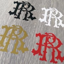 Ride Rich RR Filigree Motif Vinyl Decal Vinyl Decals & Stickers