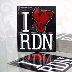 Ride Rich I Love Ridin Vinyl Sticker {Medium}