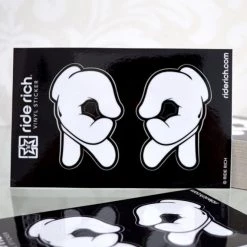 Ride Rich Rep Life On Two Vinyl Sticker {Medium} Vinyl Decals & Stickers