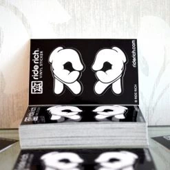 Ride Rich Rep Life On Two Vinyl Sticker {Small}
