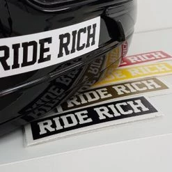 Vinyl Decals & Stickers Ride Rich Block Vinyl Decal