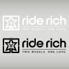 Ride Rich 2W1L Vinyl Decal {Medium}