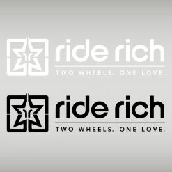 Ride Rich 2W1L Vinyl Decal {Medium}