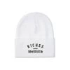 Ride Rich Riches Over Wealth Knit Beanie {White} Accessories