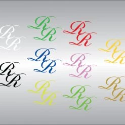 Ride Rich Vinyl Decals & Stickers RR Script Vinyl Decal