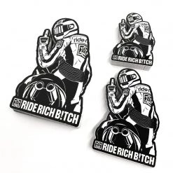 Ride Rich SNR Rider Vinyl Sticker {Small}