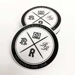Ride Rich Vinyl Decals & Stickers RR Official Seal V2 Vinyl Sticker {Medium}