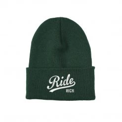 Ride Rich Accessories RR Squad Knit Beanie {Green}