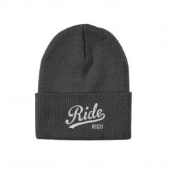 Ride Rich RR Squad Knit Beanie {Grey}