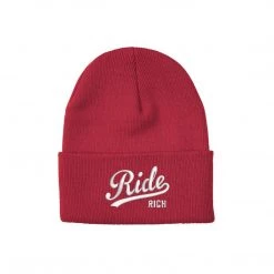 Ride Rich RR Squad Knit Beanie {Red}