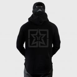 Ride Rich RR Squad Scoop Pullover Hoodie {Black On Black} Premium Collection