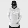 Ride Rich RR Squad Scoop Pullover Hoodie {White On White} Premium Collection