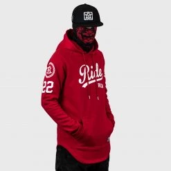 Ride Rich Premium Collection RR Squad Scoop Pullover Hoodie {Red}