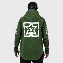 Ride Rich RR Squad Scoop Pullover Hoodie {Military Green} Premium Collection