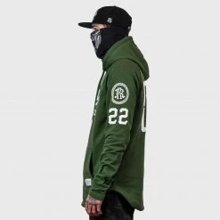 Ride Rich RR Squad Scoop Pullover Hoodie {Military Green} Premium Collection