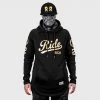 Ride Rich RR Squad Scoop Pullover Hoodie {Gold On Black}