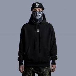 Ride Rich Emblem Embroidered Pullover Hoodie {Black}