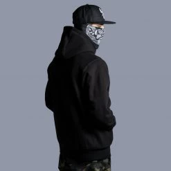 Ride Rich Emblem Embroidered Pullover Hoodie {Black}
