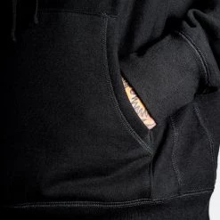 Ride Rich Emblem Embroidered Pullover Hoodie {Black}