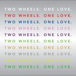 Ride Rich Two Wheels. One Love. Vinyl Decal