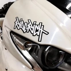 Vinyl Decals & Stickers Ride Rich Tag Vinyl Sticker {Black Outline}