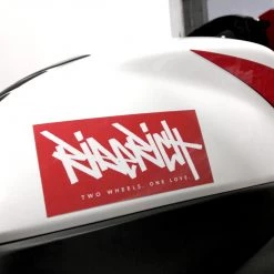 Ride Rich Vinyl Decals & Stickers Tag 2W1L Vinyl Sticker {Red}