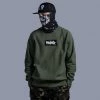 Ride Rich RR Tag Embroidered Box Crew Neck Sweatshirt {Military Green} New Arrivals