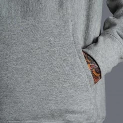 Ride Rich Rep Life On Two Embroidered Pullover Hoodie {Heather Grey} New Arrivals